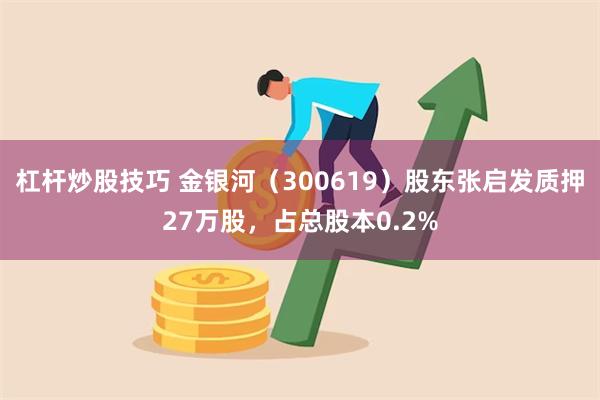 杠杆炒股技巧 金银河（300619）股东张启发质押27万股，占总股本0.2%